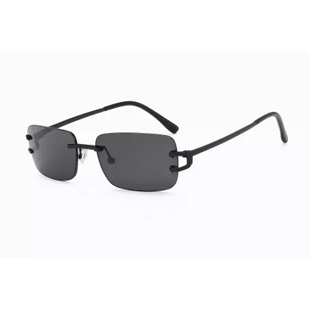 Zonnebril Unisex PBLIQ Randloos CLRS Zwart