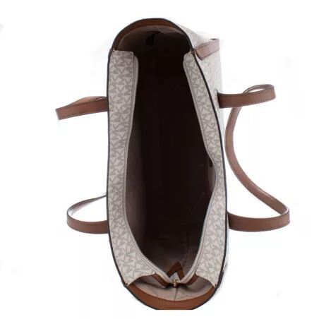 Shoulder Bag Michael Kors Leida Beige 34 x 29 x 12 cm