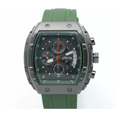 copia di PBLIQ Orologio da Uomo di Lusso Nero – Cronografo al Quarzo