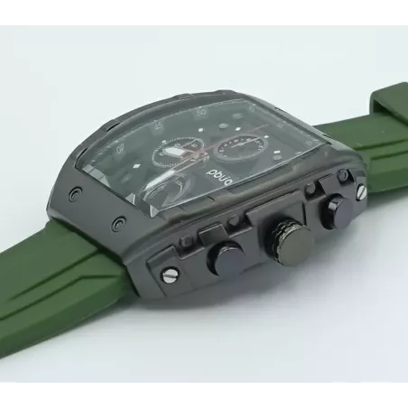 copia di PBLIQ Orologio da Uomo di Lusso Nero – Cronografo al Quarzo