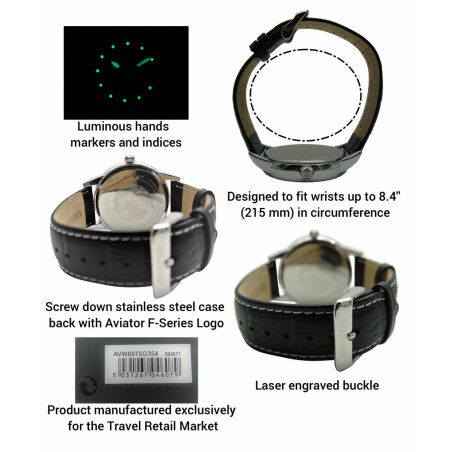 Orologio Uomo Aviator AVW6975G354 (Ø 45 mm)