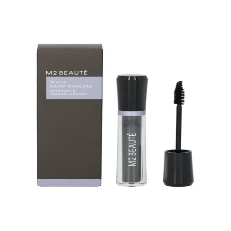 Wimperntusche M2 Beauté Black Nano Schwarz 6 ml Nahrhaft