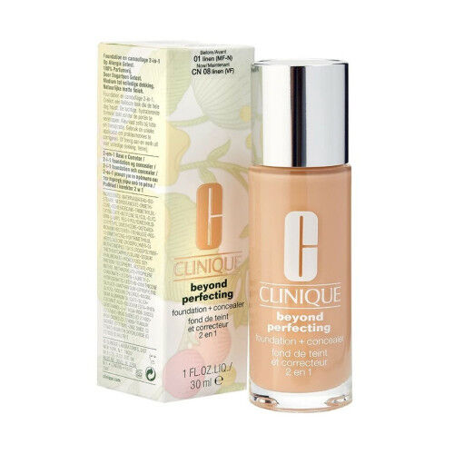 Base per Trucco Fluida Clinique Beyond Perfecting Nº 1-Linen 30 ml 2 in 1