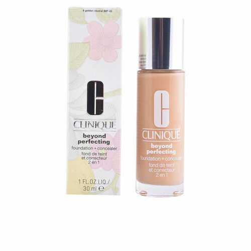Base de maquillage liquide Clinique Beyond Perfecting 8-golden neutral Nº 8-Golden Neutral 30 ml 2 en 1
