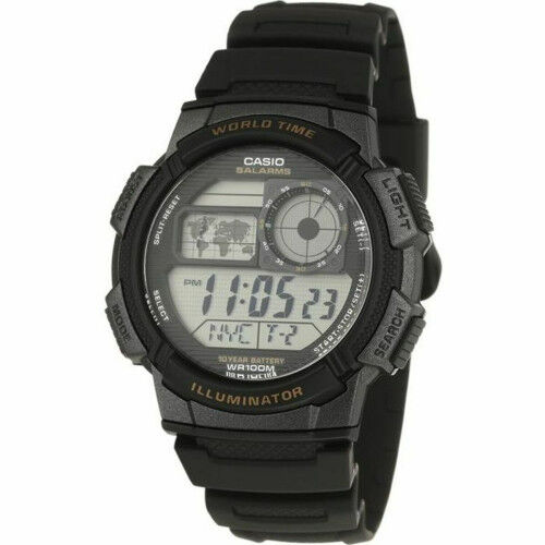 Reloj Hombre Casio AE-1000W-1AVEF Negro Gris Digital Cuarzo Deportivo
