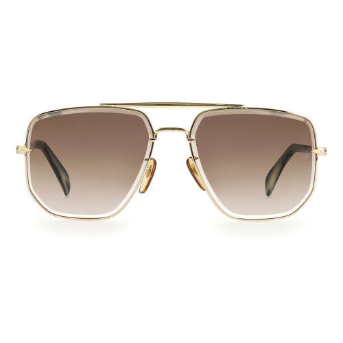 Lunettes de soleil Homme David Beckham Doré ø 60 mm