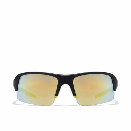Unisex-Sonnenbrille Hawkers Bat Ø 45 mm Gelb Schwarz