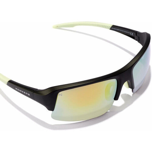 Lunettes de soleil Unisexe Hawkers Bat Ø 45 mm Jaune Noir