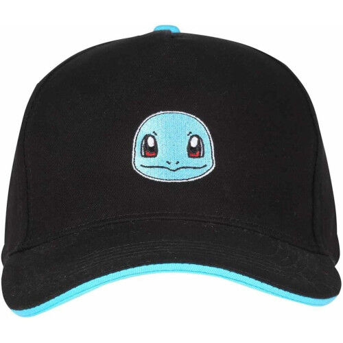 Unisex-Hut Pokémon Squirtle Badge Schwarz Einheitsgröße 58 cm