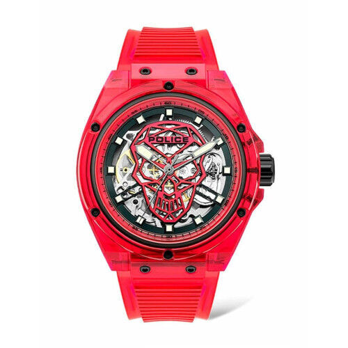 Horloge Heren Police PL15924JPR-16P Rood (Ø 44 mm)