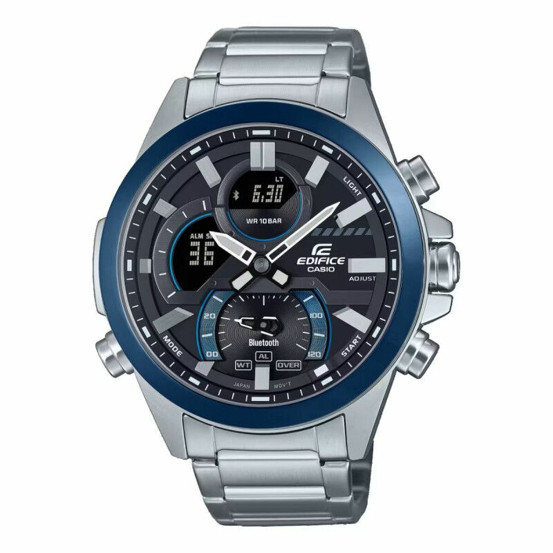 Reloj Hombre Casio ECB-30DB-1AEF Negro Plateado