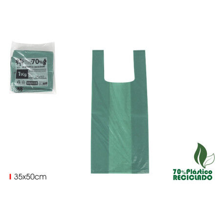 Borsa Multi-uso Inde Verde 35 x 50 cm (10 Unità)