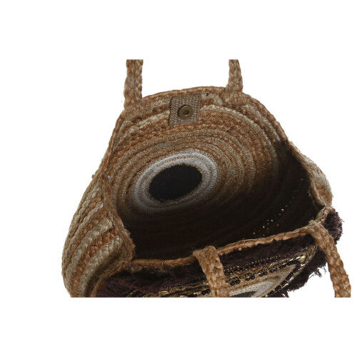 Bolso Mujer DKD Home Decor Marrón Crema 36 x 11 x 36 cm (2 Unidades)