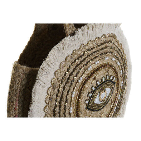 Bolso Mujer DKD Home Decor Negro Beige Natural 36 x 12 x 36 cm (2 Unidades)