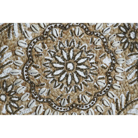 Bolso Mujer DKD Home Decor Negro Beige Natural 36 x 12 x 36 cm (2 Unidades)