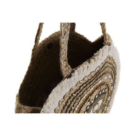 Damen Handtasche DKD Home Decor Schwarz Beige natürlich 36 x 12 x 36 cm (2 Stück)