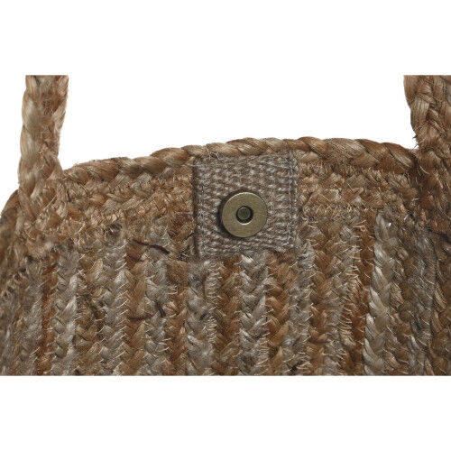 Borsa Donna DKD Home Decor Marrone Crema 50 x 23 x 33 cm (2 Unità)