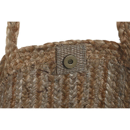 Handtas Dames DKD Home Decor Bruin Crème 50 x 23 x 33 cm (2 Stuks)