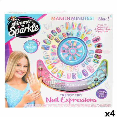 Nageldesign-Set Cra-Z-Art (4 Stück)