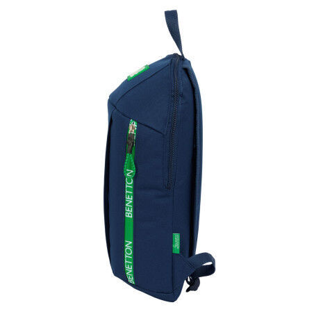 Zaino Casual Benetton Green Blu Marino 22 x 39 x 10 cm