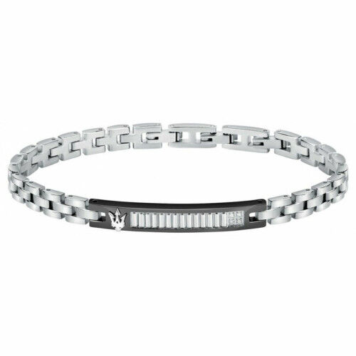 Bracelet Homme Maserati Acier inoxydable 21,5 cm Argenté