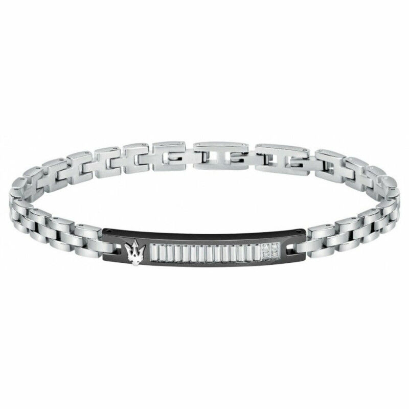 Pulsera Hombre Maserati Acero Inoxidable 21,5 cm Plateado