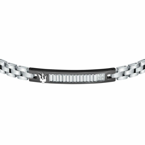 Men's Bracelet Maserati Stainless steel 21,5 cm Silver