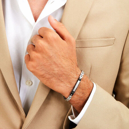 Bracciale Uomo Maserati Acciaio inossidabile 21,5 cm Argentato