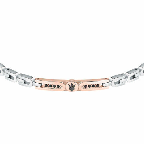 Pulsera Hombre Maserati Acero Inoxidable 21,5 cm Plateado