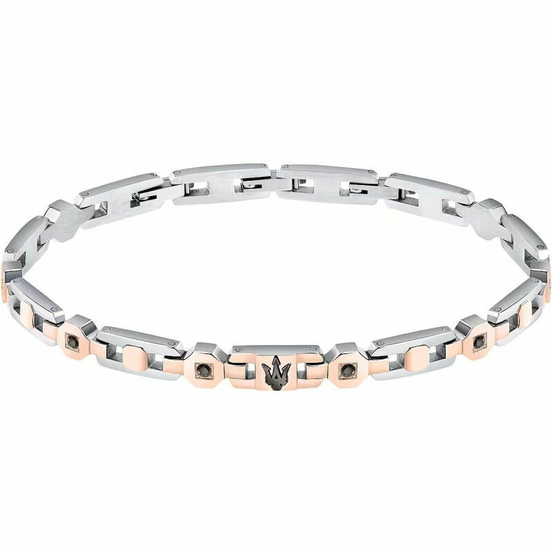Men's Bracelet Maserati Stainless steel 21,5 cm Silver