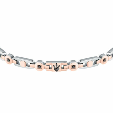 Pulsera Hombre Maserati Acero Inoxidable 21,5 cm Plateado