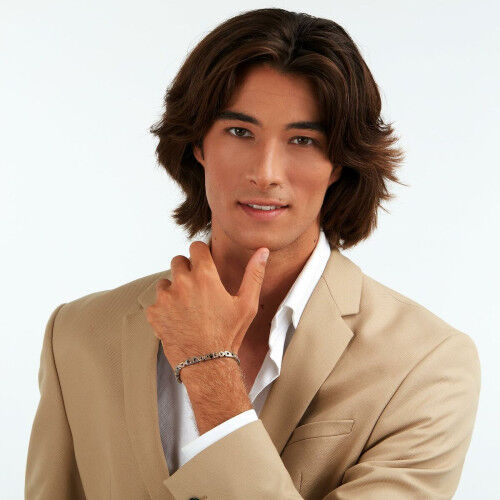 Pulsera Hombre Maserati Acero Inoxidable 21,5 cm Plateado