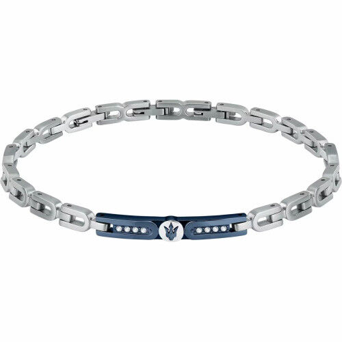 Bracelet Homme Maserati Acier inoxydable 21,5 cm Argenté