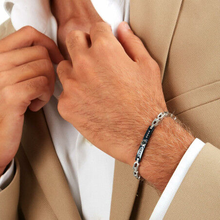 Armband Heren Maserati Roestvrij staal 21,5 cm Zilverkleurig