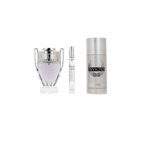 Set de Perfume Hombre Paco Rabanne INVICTUS 3 Piezas