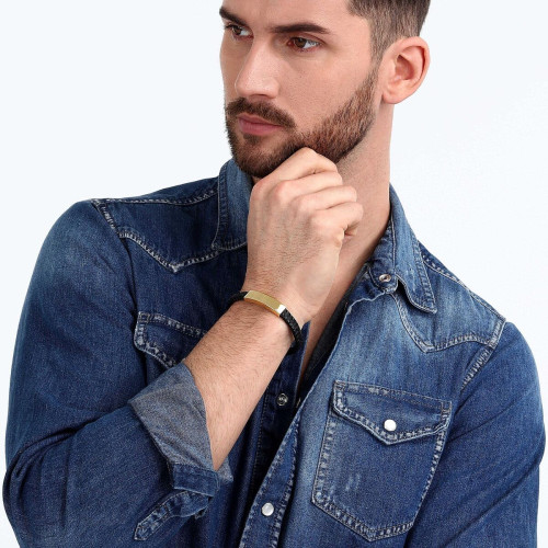 Bracciale Uomo Sector SZV110 Pelle 21 cm