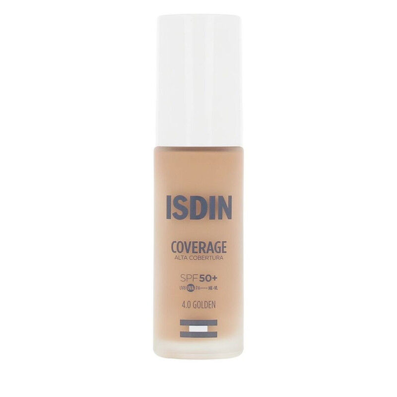 Vloeibare Foundation Isdin COVERAGE Nº 4.0 Golden Spf 50 30 g