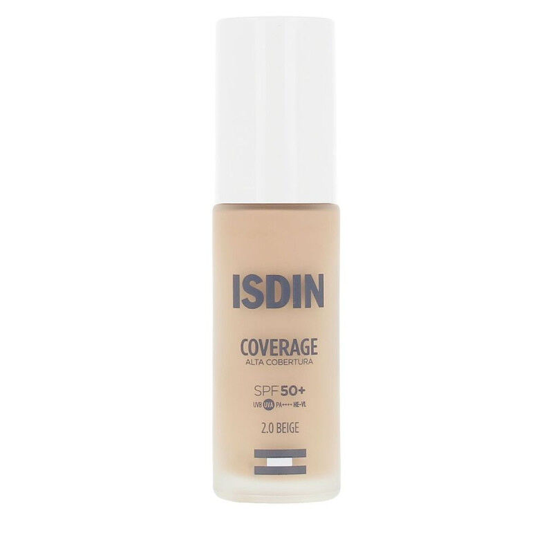Liquid Make Up Base Isdin COVERAGE Nº 2.0 Beige Spf 50 30 g