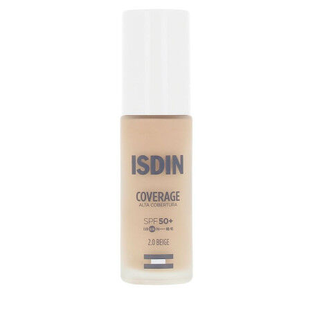 Liquid Make Up Base Isdin COVERAGE Nº 2.0 Beige Spf 50 30 g
