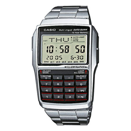 Horloge Heren Casio DBC-32D-1AES Zwart Zilverkleurig