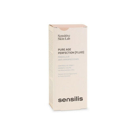 Base de Maquillage Crémeuse Sensilis Pure Age Perfection 02-sand Nº 02-Sand 30 ml Anti-imperfections
