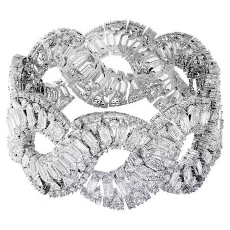 Brazalete Swarovski 5598351 Gris 18 cm