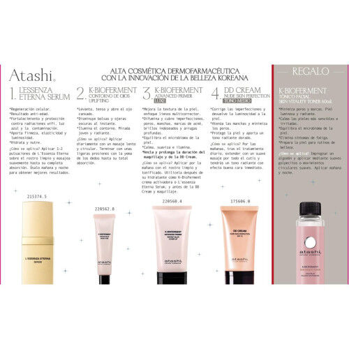 Set de Cosmética Atashi EFECTO PEARL SKIN 360º 6 Piezas
