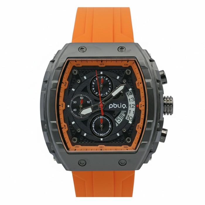 PBLIQ Luxe Herenhorloge Blauw Roségoud – Quartz Chronograaf Horloge