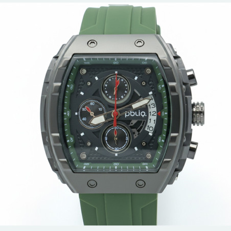 copia di PBLIQ Orologio da Uomo di Lusso Nero – Cronografo al Quarzo