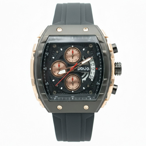 PBLIQ Luxe Herenhorloge Blauw Roségoud – Quartz Chronograaf Horloge
