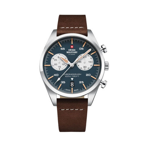 Orologio Uomo Swiss Military Chrono SM34090.04 Argentato