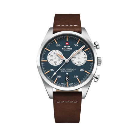 Herrenuhr Swiss Military Chrono SM34090.04 Silberfarben