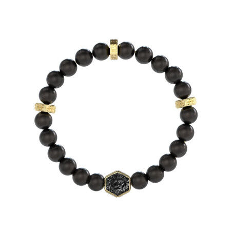 Men's Bracelet Guess JUMB06005JWYGBKT-U Black