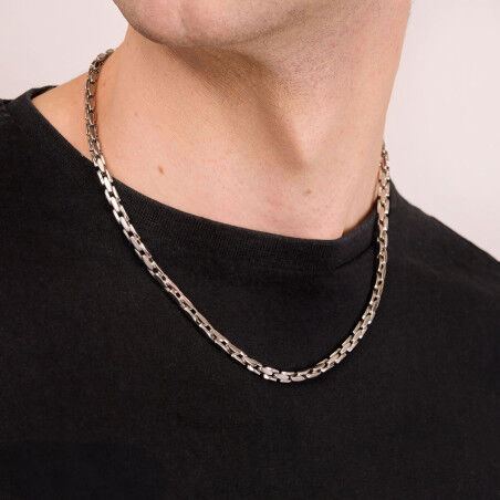 Collar Hombre Radiant RH000354 Plateado